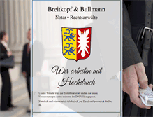 Tablet Screenshot of kanzlei-breitkopf-bullmann.de